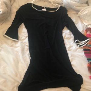 Black with white business dress